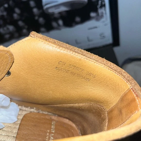 YVES Saint Lauren Espadrilles Suede Fringed Desert Boots - Picture 8 of 8